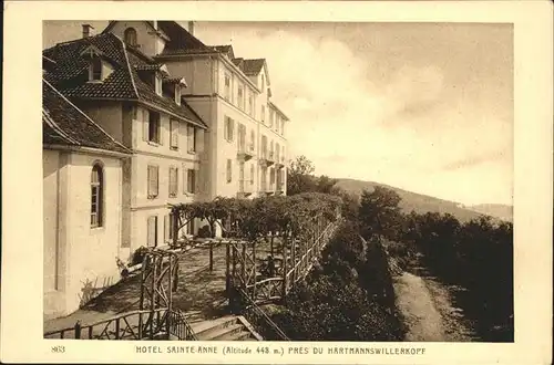 Hartmannsweilerkopf Hotel Sainte Anne Kat. Hartmannswiller