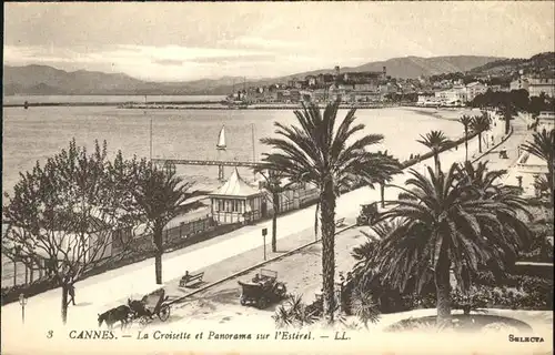 Cannes Alpes-Maritimes Croisette Panorama Esterel Kat. Cannes