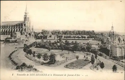 Bonsecours France Monument Jeanne d Arc Kat. Bonsecours