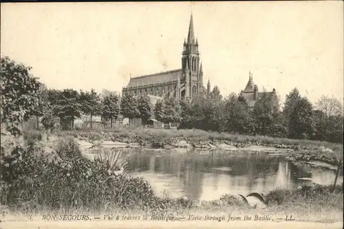 Bonsecours France Vue travers la Basilique Kat. Bonsecours