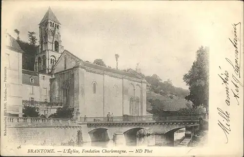 Brantome Eglise Kat. Brantome