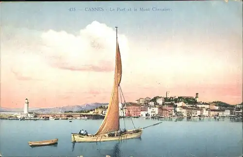 Cannes Alpes-Maritimes Port Mont Chevalier Kat. Cannes