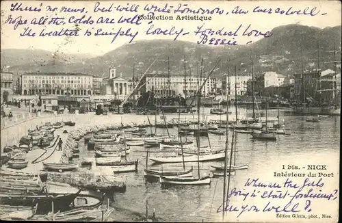 hw06055 Nice Alpes Maritimes Port Kategorie. Nice Alte Ansichtskarten