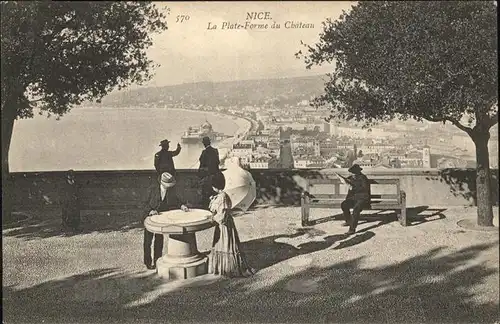 hw06166 Nice Alpes Maritimes Plate-Forme Chateau Kategorie. Nice Alte Ansichtskarten