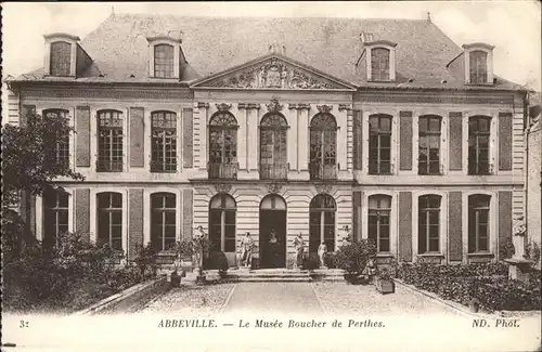 Abbeville Somme Musee Boucher Perthes Kat. Abbeville