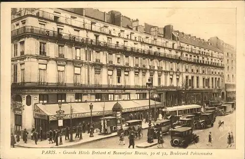 Paris Grand Hotels Brebant Beausejour Reunis Kat. Paris