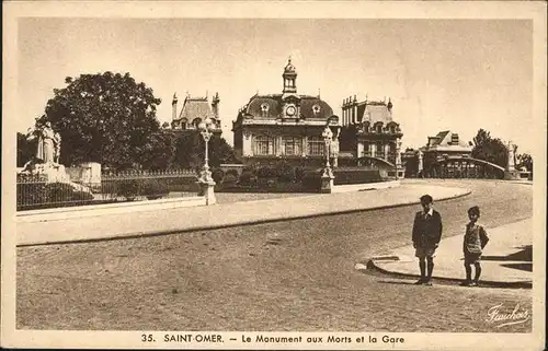 Saint-Omer-en-Chaussee Monument aux Morts 
Gare Kat. Saint-Omer-en-Chaussee