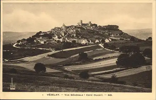 hw06761 Vezelay Vue generale Kategorie. Vezelay Alte Ansichtskarten