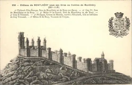 hw06766 Monthlery Chateau Kategorie. Linas Alte Ansichtskarten
