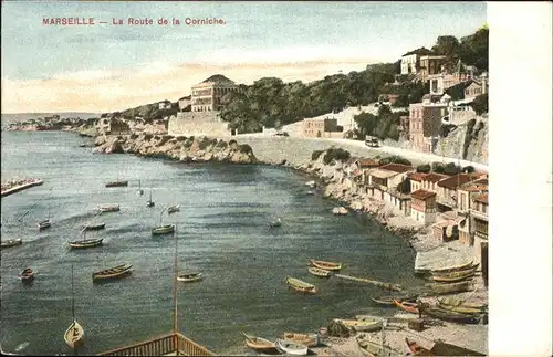 hw06863 Marseille Route de la Corniche
 Kategorie. Marseille Alte Ansichtskarten