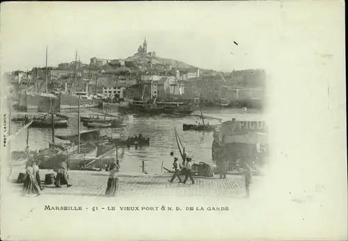 hw07005 Marseille Le vieux Port
N.D. de la Garde Kategorie. Marseille Alte Ansichtskarten