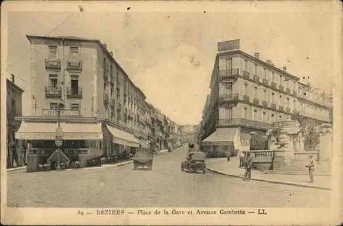 Beziers Place de la Gare Kat. Beziers