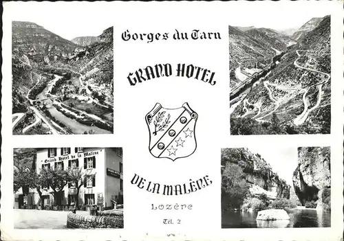 hw07239 Gorges du Tarn Grand Hotel Kategorie. Le Rozier Alte Ansichtskarten