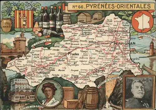 hw07279 Perpignan Les Pyrenees Orientales Kategorie. Perpignan Alte Ansichtskarten