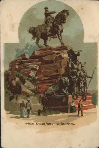 Woerth Elsass Kaiser-Friedrich-Denkmal Kat. Woerth