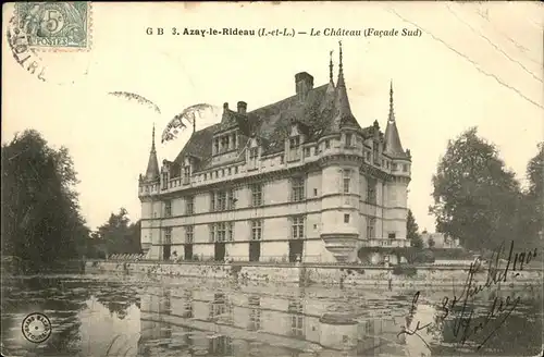 Azay-le-Rideau Chateau Kat. Azay-le-Rideau