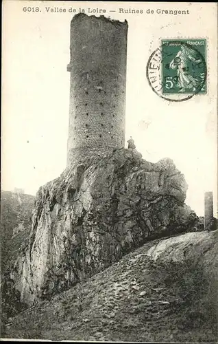 Loire Ruines de Grangent Kat. Loire