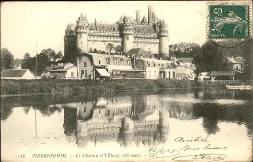Pierrefonds Oise Chateau Etang  Kat. Pierrefonds