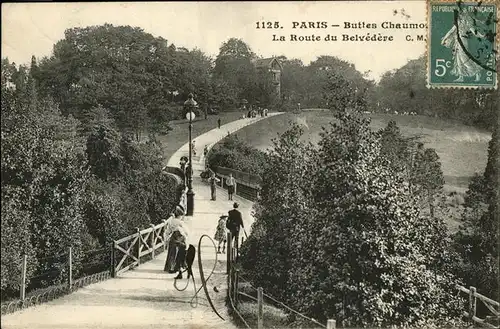 Paris Route du Belvedere  Kat. Paris