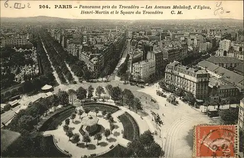 Paris Henri Martin Square du Trocafero Kat. Paris