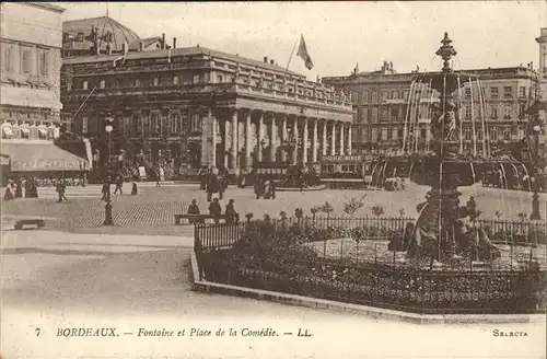 Bordeaux Fontaine Place Comedie Kat. Bordeaux