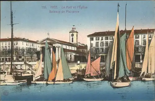 hw07657 Nice Alpes Maritimes Port Eglise Bateaux de Plaisance Kategorie. Nice Alte Ansichtskarten