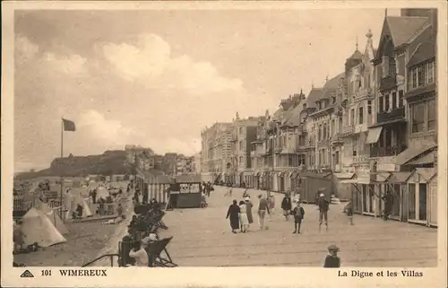 Wimereux Digue et les Villas Kat. Wimereux