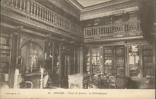 Rennes Palais Justice Bibliotheque Kat. Rennes