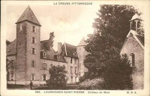 Lourdoueix-Saint-Pierre Chateau Kat. Lourdoueix-Saint-Pierre