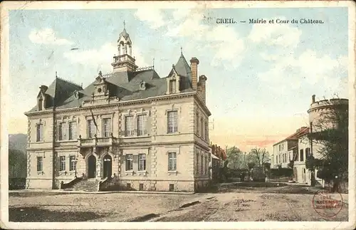 Creil Mairie Cour Chateau Kat. Creil