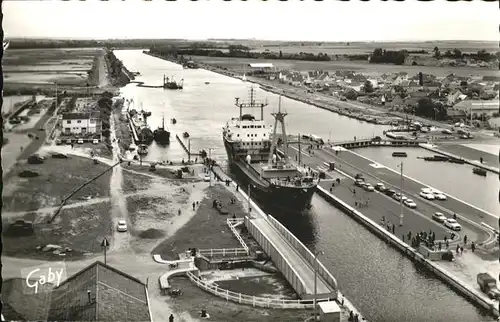 Ouistreham Canal Schiff Kat. Ouistreham