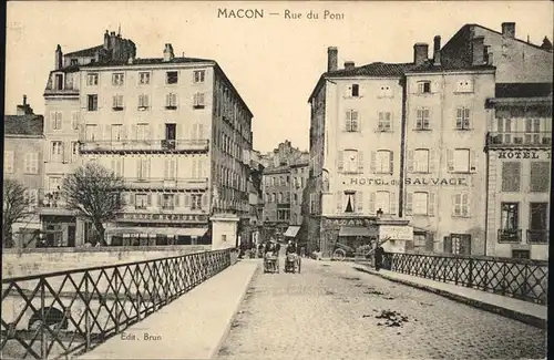 Macon Saone-et-Loire Rue du Pont Kat. Macon
