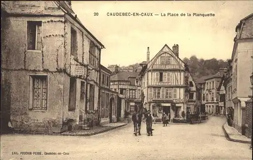 Caudebec-en-Caux Place de la Planquette Pferd Kat. Caudebec-en-Caux