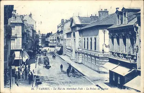 Tarbes Rue du Marechal Foch Kutsche Kat. Tarbes