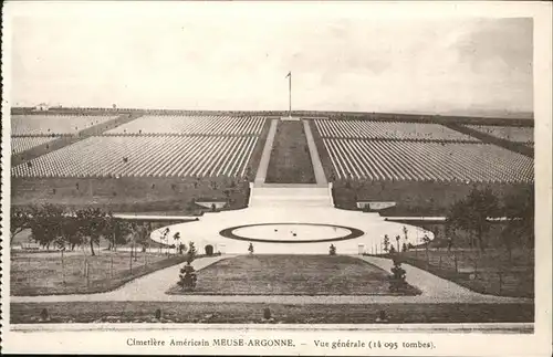 Verdun Meuse Cimetiere Americain Meuse Argonne Kat. Verdun