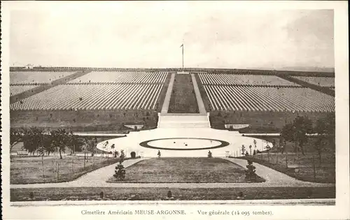 Verdun Meuse Cimetiere Americain Meuse Argonne Kat. Verdun