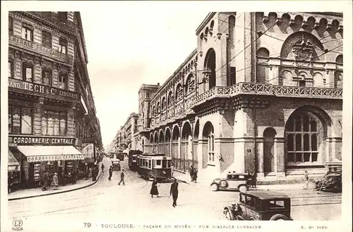 Toulouse Haute-Garonne Rue D Alsace-Lorraine Starßenbahn Kat. Toulouse