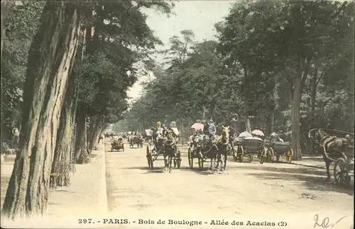 Paris Bois de Boulogne Allee des Acacias Kat. Paris