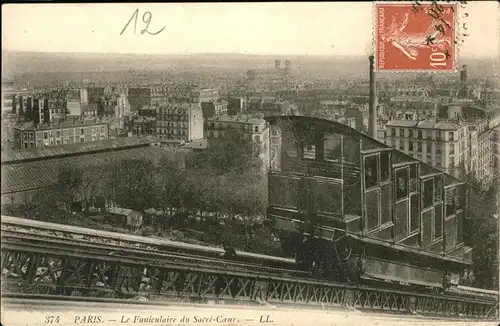 Paris Funiculaire du Sacre Coeur Kat. Paris