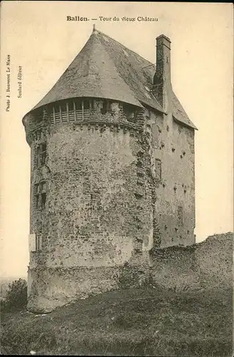 Ballon Sarthe Tour vieux Chateau / Pays de la Loire /Arrond. du Mans