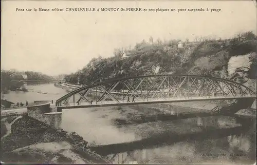 hw08553 Charleville-Mezieres Pont sur la Meuse Kategorie. Charleville-Mezieres Alte Ansichtskarten