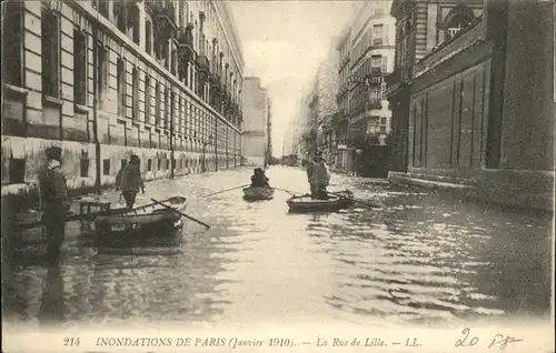 Paris Inondations Rue de Lille Kat. Paris