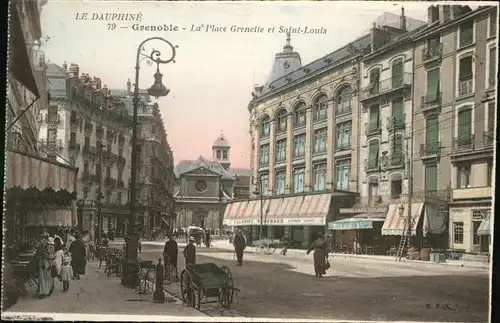Grenoble Place Grenette et Saint-Louis Kat. Grenoble