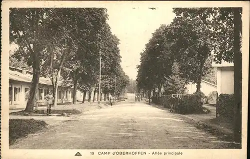 Oberhoffen-les-Wissembourg Camp allee principale Kat. Oberhoffen-les-Wissembourg