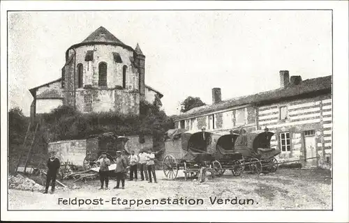 Verdun Meuse Feldpost Etappenstation Kat. Verdun