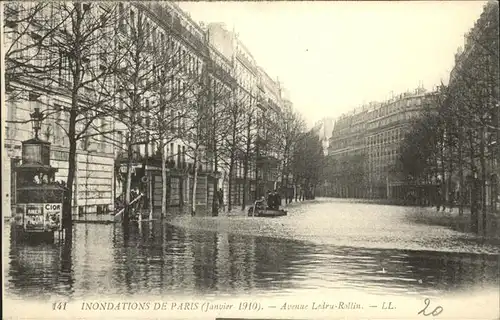 Paris Inondations Avenue Ledru Rollin Kat. Paris