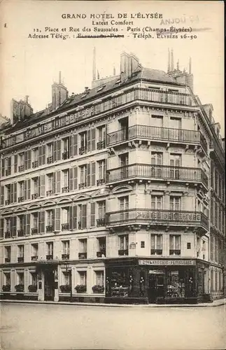 Paris grand Hotel de L Elysee Kat. Paris