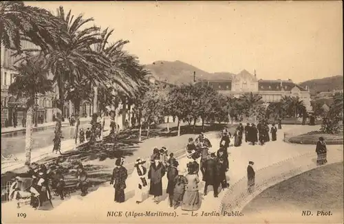 hw09096 Nice Alpes Maritimes Jardin Public Kategorie. Nice Alte Ansichtskarten