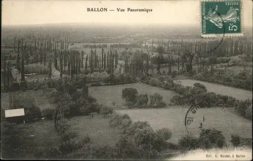 Ballon Sarthe Vue Panoramique / Pays de la Loire /Arrond. du Mans