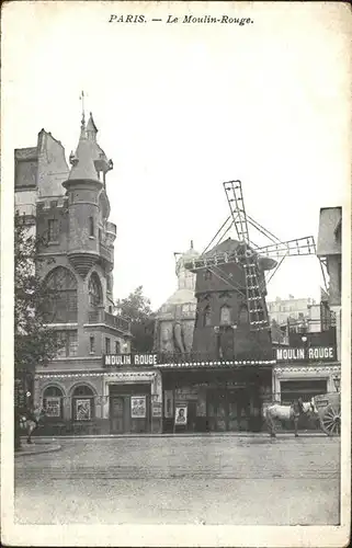 Paris Moulin Rouge Pferd Kat. Paris
